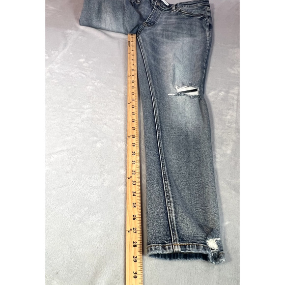 KanCan For Maurices Jeans Womens Size 28 Blue Denim Distressed Mid Rise Skinny - Picture 12 of 12